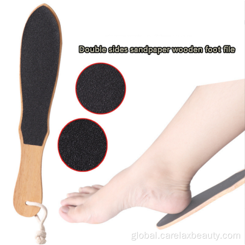 Foot File Double Sided foot spa pedicure wood foot file Manufactory